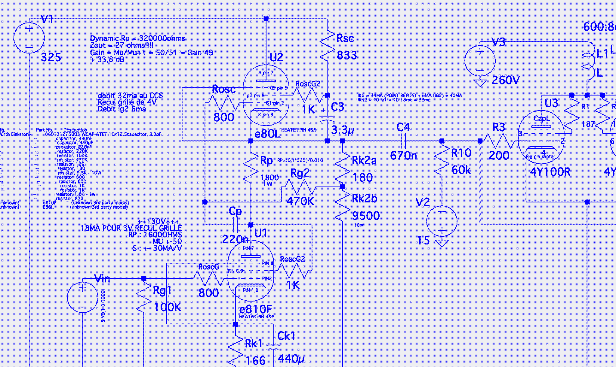 Blueprint style LTSpice schematic