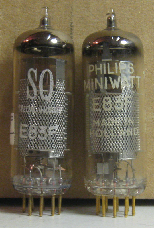E83F — Philips·Telefunken — pentode vacuum tube — (1960)